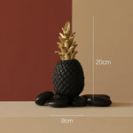 décoration intérieure ananas or noir blanc moderne minimaliste salon maison
