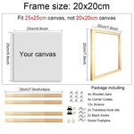 cadre peinture bois moderne 20x20cm 30x30cm 40x40cm 50x50cm texture bois naturel