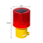 lampe signalisation solaire rouge jaune rayures verticales moderne utilitaire 24v fluxlumineuxcertifieece