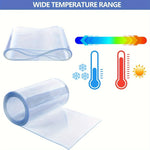 rideau pvc transparent utilitaire 18cm diametre 2m longueur protection porte garage entrepôt supermarché