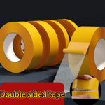 ruban adhésif double face jaune transparent texture maille résistant hautes températures étanche 10mètres 20mètres