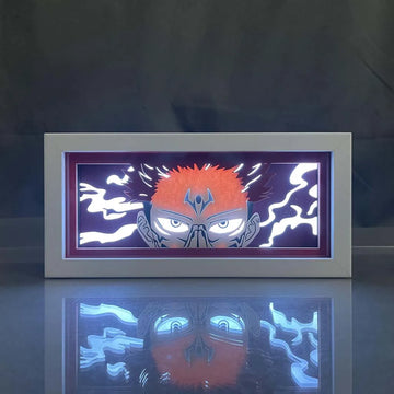 lampe led jujutsu kaisen sukuna rouge blanche bleue violine animée contemporaine chambre deco