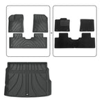 tapis sol voiture noir rayures moderne imperméable protection toutes saisons