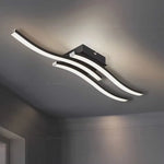 plafonnier moderne led noir blanc abstrait minimaliste éclairage quotidien