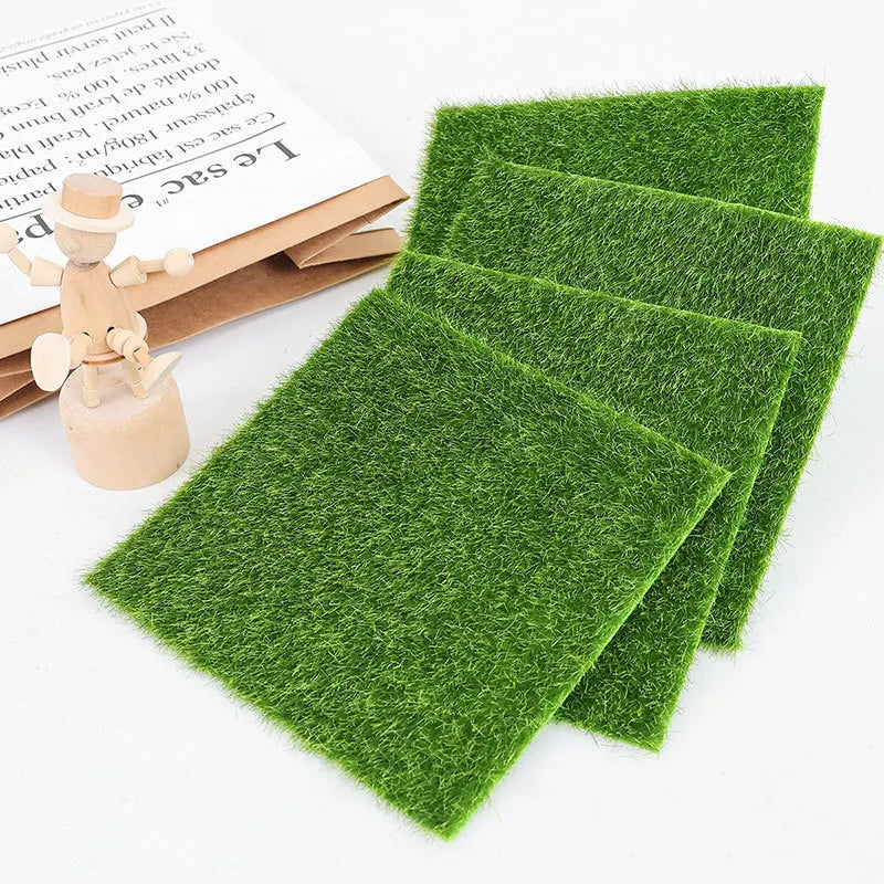 tapis artificiel herbe touffue vert vif moderne decoration intérieure extérieure pelucheux naturel deux tailles