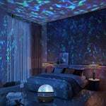 projecteur led effet ciel étoilé ambiancé bleu vert rouge télécommande usb rechargeable chambreécran