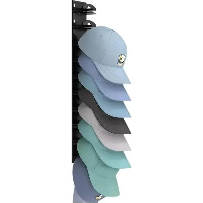 rangement mural chapeaux support 16 places adhésif moderne minimaliste