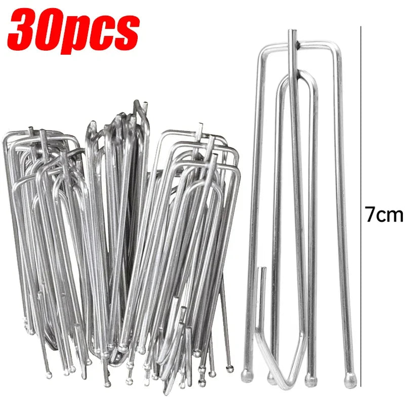 pinces rideaux moderne argentées métal résistant rouille 100pcs accessoire draperie fenêtre
