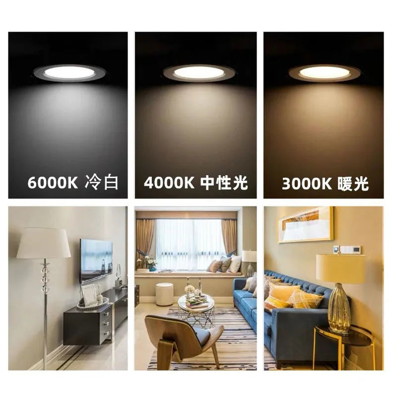 Spot LED argent noir 12V 3W 2m câble clips moderne 69.5mm 15mm