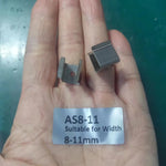 clips métalliques argentés industriels fixations support bandes led acier inoxydable certifications rohs
