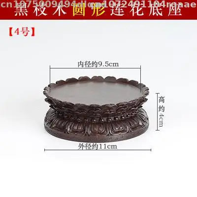 support statue bois marron relief pétales artisanal traditionnel décoration intérieure stand figuration crafts display