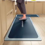 tapis sol cuisine salle bain motif floral moderne antidérapant polyester absorbant facile nettoyage