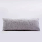 housse coussin dos blanc texture bouclée nordique décoration maison voiture fixations