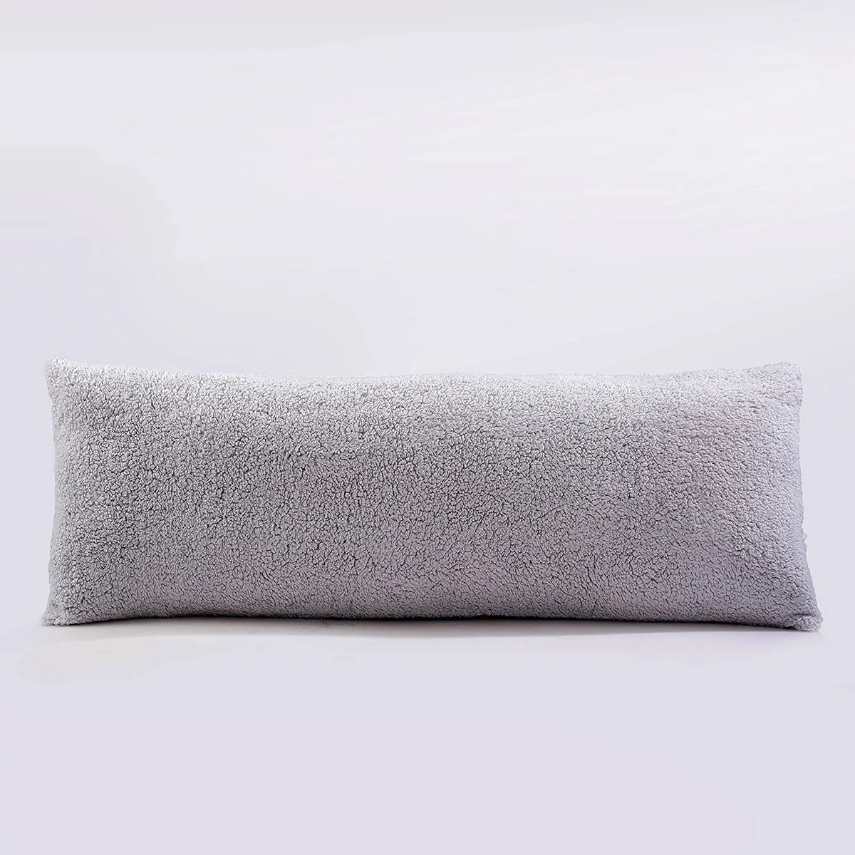 housse coussin dos blanc texture bouclée nordique décoration maison voiture fixations