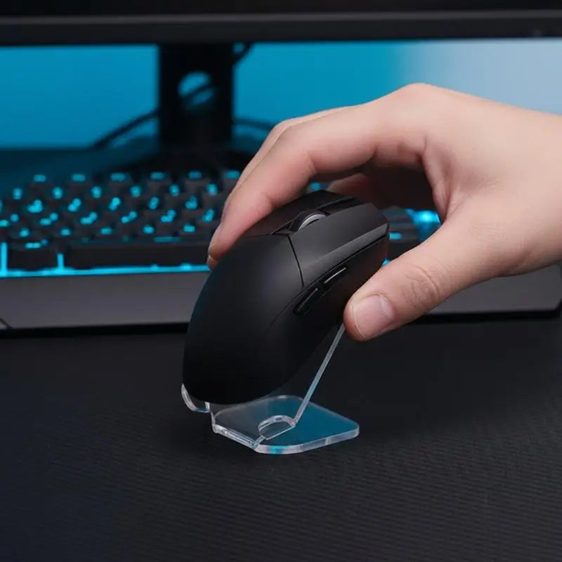 support souris transparent moderne adhésif câble usb tapis souris organisation électronique gọn lại the