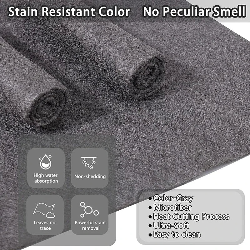 chiffon microfibre gris nettoyage vitre sans trace réutilisable serviette ménage polyvalente épaisse