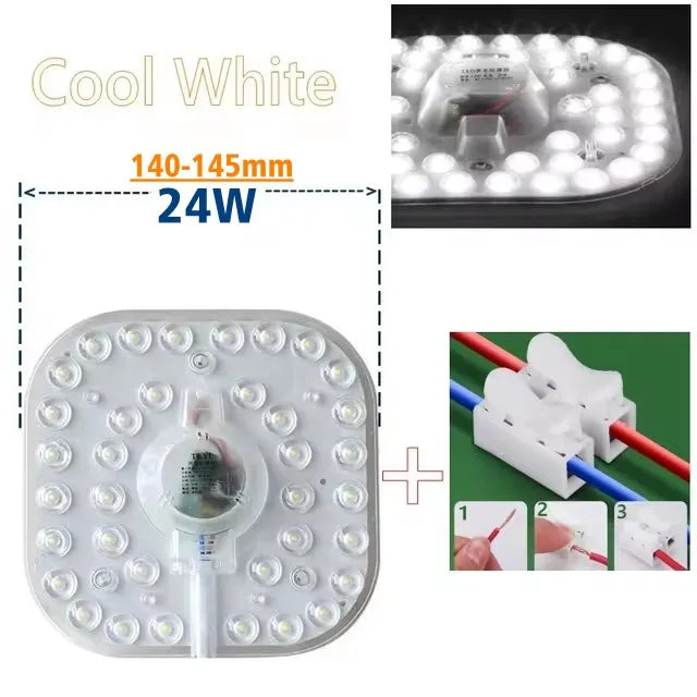plafonnier led rond blanc translucide moderne 360 lumiere smd 12w 18w 24w 36w 50w