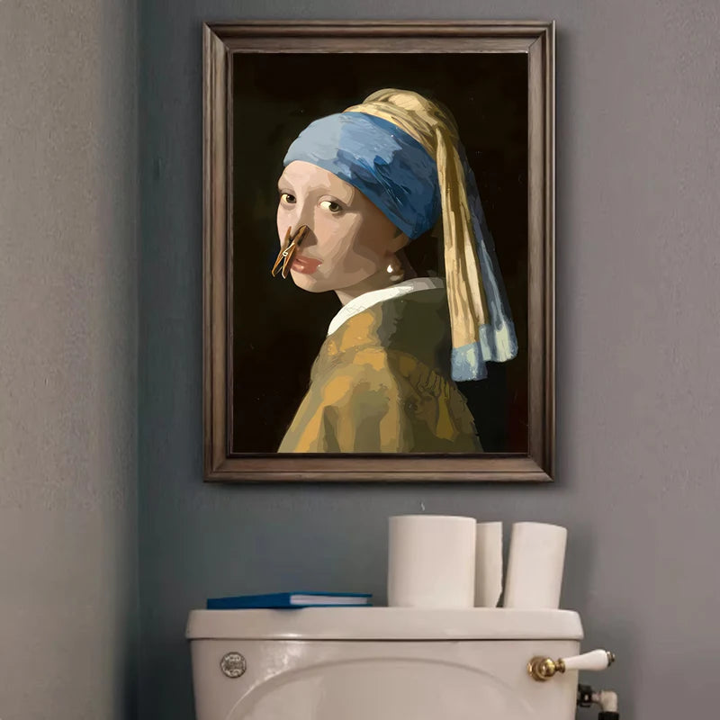 affiche murale Mona Lisa toile imprimée sans cadre classique moderne chambre salon