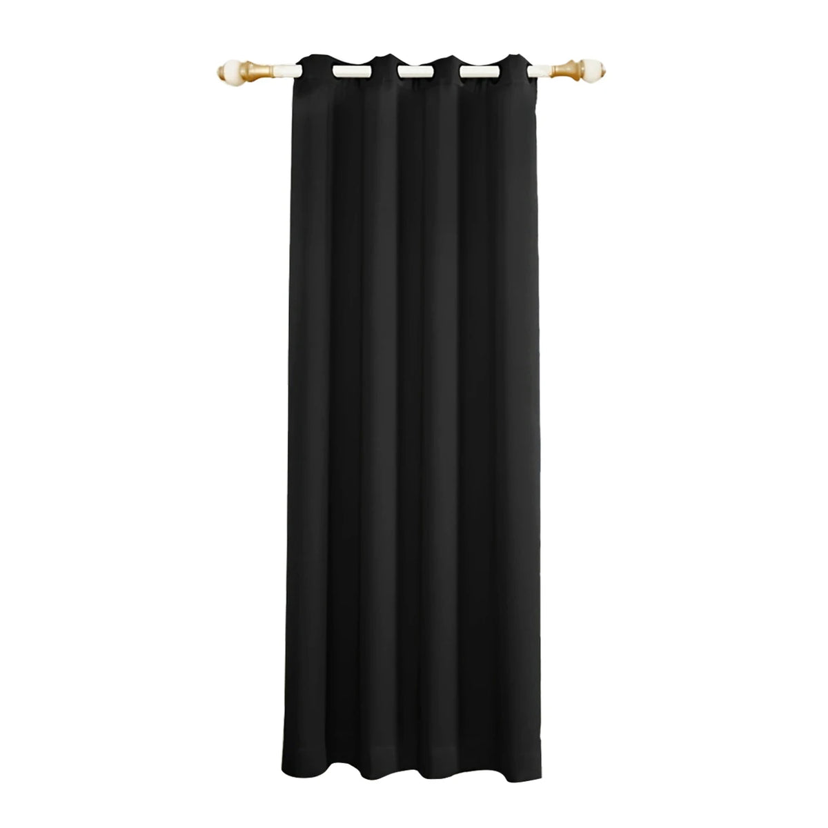 rideau moderne polyester quilted opaque beige noir maison