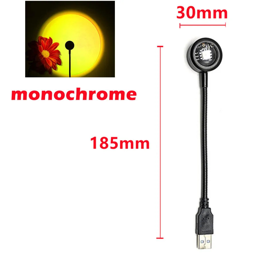 lampe d'ambiance projetante couleur vive effet gradient moderne zen chambre salon
