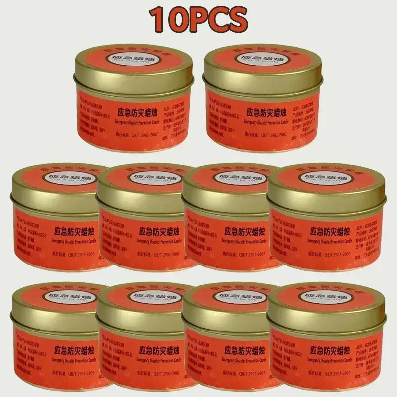 bougies survie sans fumée 15h 24h orange blanche chinois camping urgence catastrophe moderne