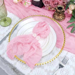 serviettes table pliées moderne vert bleu clair beige 20 pouces 20 pouces réutilisables texture