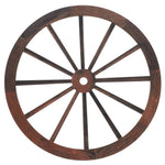 décoration murale roue chariot bois vintage rustique ornement mur art western nostalgie