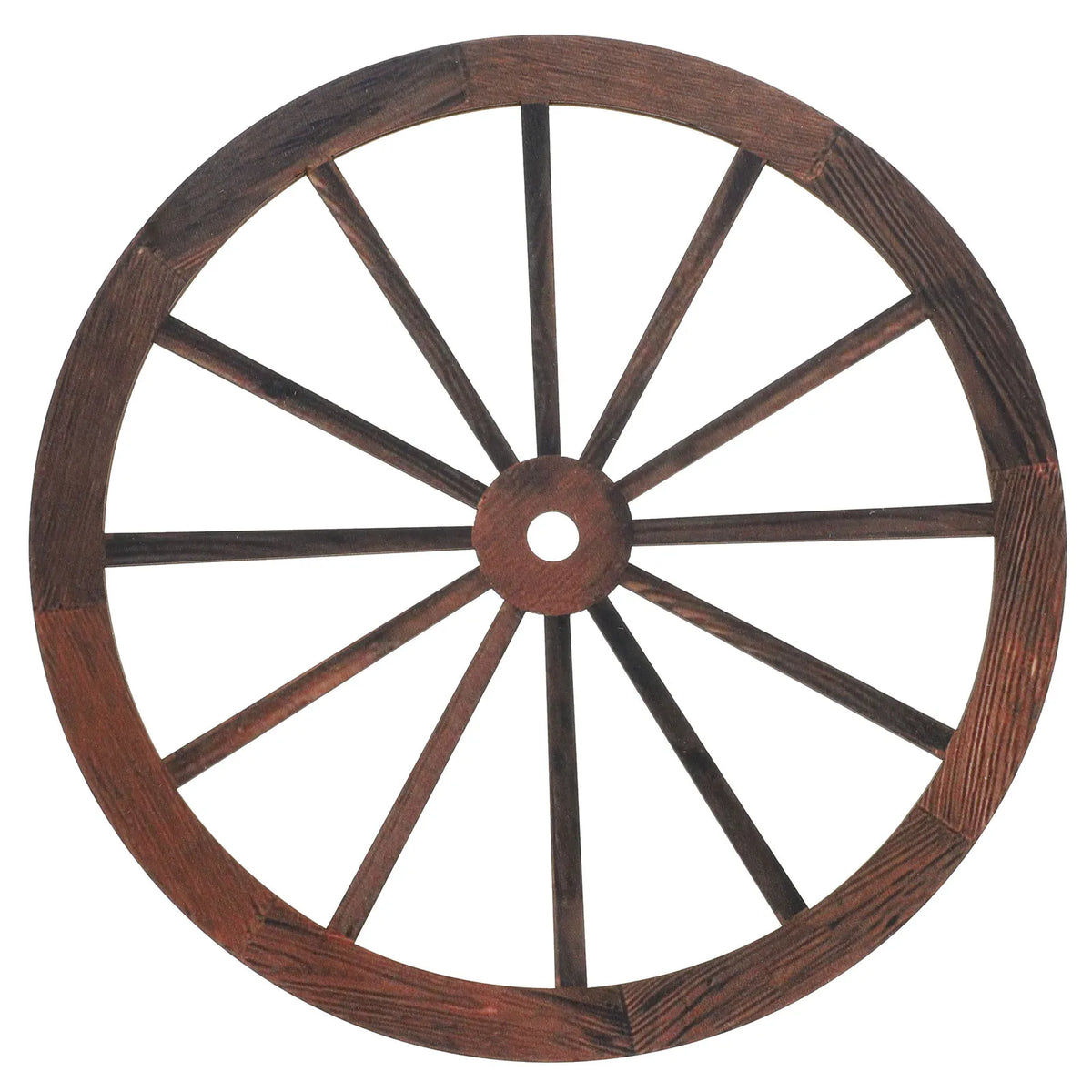 décoration murale roue chariot bois vintage rustique ornement mur art western nostalgie