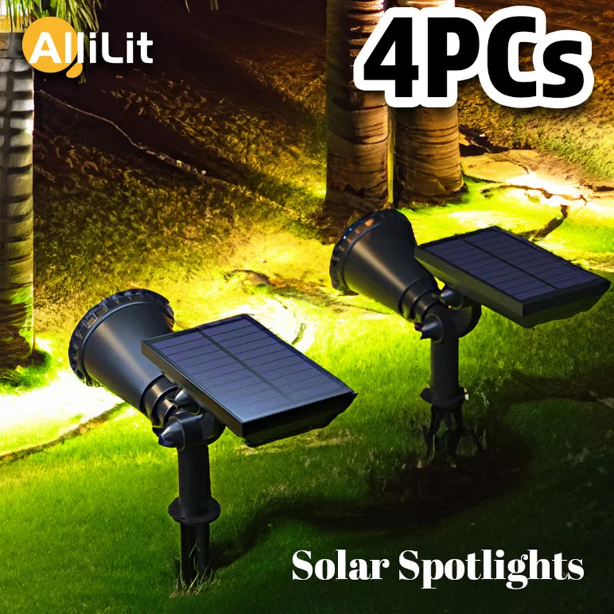 projecteurs solaires led ip65 étanches extérieur spots réglables jardin contemporains noirs texturés