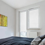store plissé adhésif blanc moderne 150cm 180cm 60cm opaque plissé clips intérieur extérieur latéral