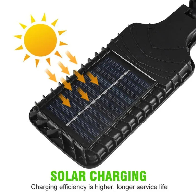 lampe solaire extérieure sensorielle noire moderne ip65 modes auto étanche sécurité
