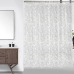 rideau douche transparent moderne aimants lestés blanc gris rose