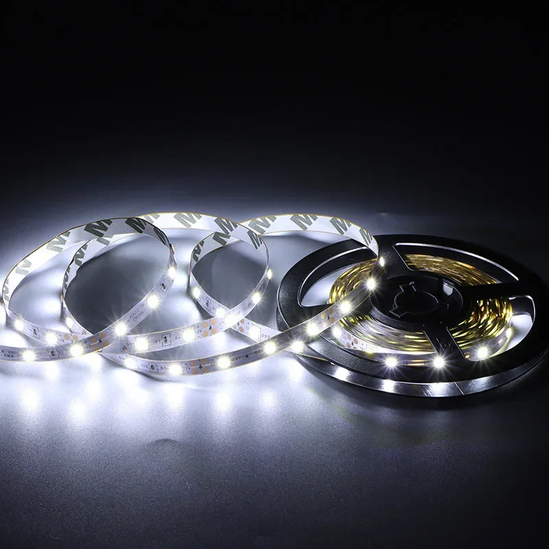 ruban led 5v 60leds blanc doré adhésif moderne 3000k 6000k usb secteur