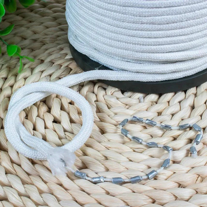 corde métallique inoxydable tressée blanc argent spool anneaux boucles rideau accessoires industriels utilitaires
