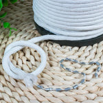 corde métallique inoxydable tressée blanc argent spool anneaux boucles rideau accessoires industriels utilitaires
