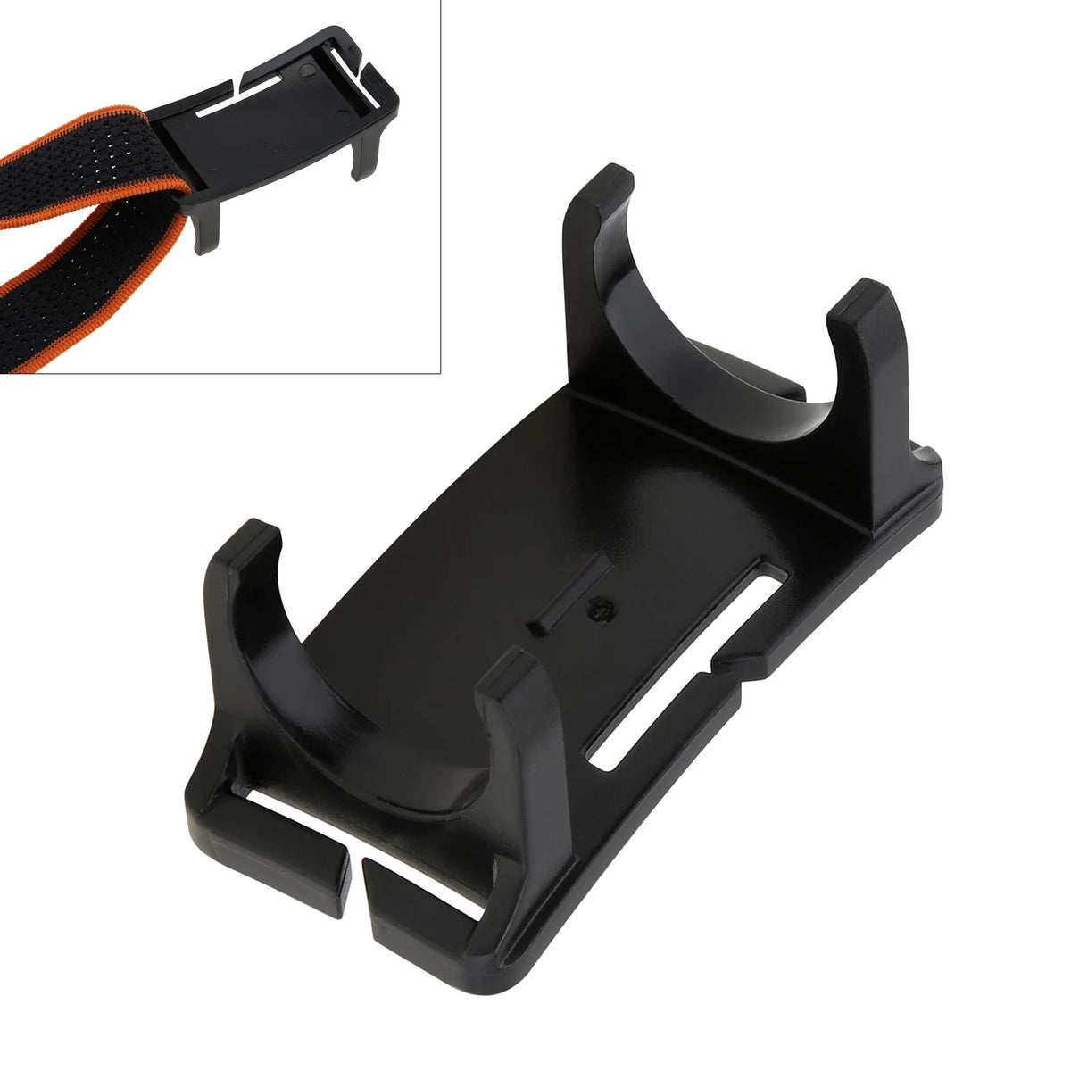 support téléphone noir minimaliste fentes sangle 62mm 31mm 26mm 24mm 225mm