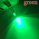 diodes led 3mm bleu vert rouge blanc chaud jaune violet rose orange transparentes plat