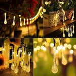 guirlande lumineuse solaire multicolore translucides 20 led 30 led 50 led moderne extérieure jardin