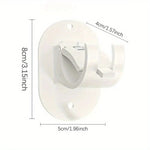 supports adhésifs rideaux noir blanc modernes fixations murales pvc utilisation multiple