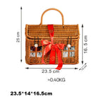 paniers osier tressés traditionnels empilables marron clair utilisation multiple respectueux environnement poignées osier