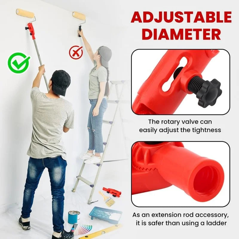 outil peinture pinceau extension multi angles support réglable bricolage peinture fixations vis outils