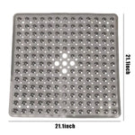tapis douche moderne perforé drainage anti dérapant salle bain gris clair vert rose suctionolvable