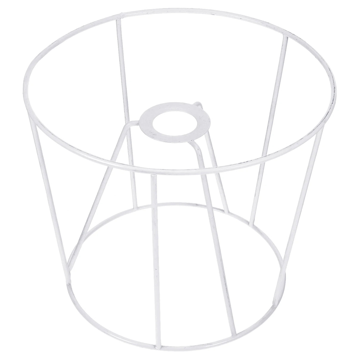 abat jour structure métallique blanc industriel minimaliste suspension fil cage protection ampoule