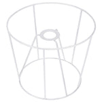 abat jour structure métallique blanc industriel minimaliste suspension fil cage protection ampoule