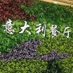 plantes artificielles modernes feuilles vertes fleurs violettes rouges extérieures décoration intime résistantes uv