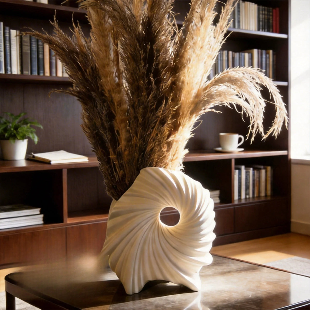vase blanc moderne spirale opaque décoration intérieure table minimaliste contemporain