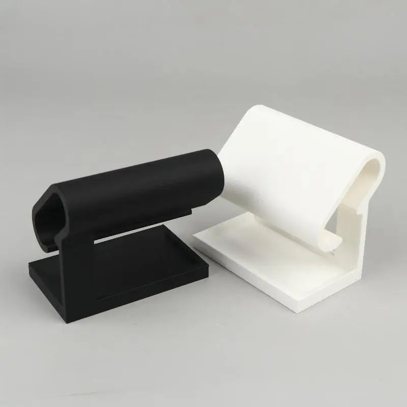 présentoir double face support bijoux noir blanc contemporain plateau brossé adhésif multifonctionnel montres rangement
