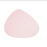 tapis table moderne cuir synthétique imperméable cuisine repas couleur grise