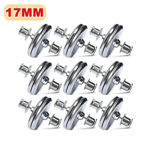 aimants rideau argentés modernes 17mm 20mm 25mm 40mm 50mm 100pcs