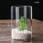 vases transparents modernes verre décoration table centre fêtes mariage